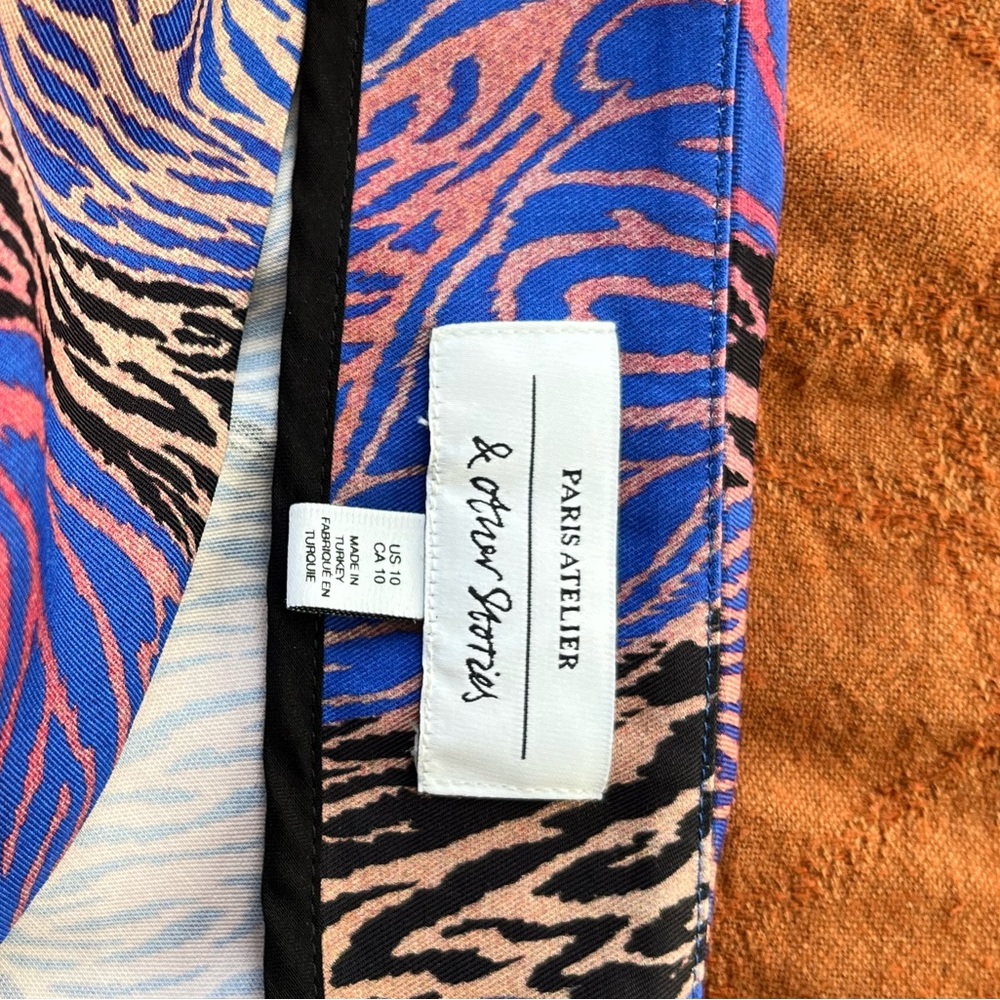 & Other Stories Animal Print Eclectic Maxi Skirt